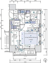 パークホームズ本郷三丁目 8階1LDKの間取り