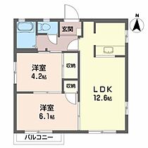 ハウス・グリーンヒル　Ａ 201 ｜ 岩手県盛岡市緑が丘１丁目14-3（賃貸アパート2LDK・2階・49.00㎡） その2