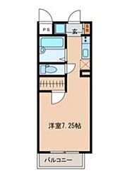 パルコートN ワンルームの間取図画像
