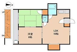 第3興和マンション 2LDKの間取図画像