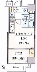 クレストコート大塚2 1LDKの間取図画像