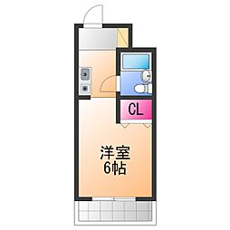 カルム新金岡ビル 1Kの間取図画像