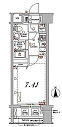 AXAS文京関口 1Kの間取図画像