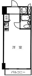 ウイン四ツ谷 3階ワンルームの間取り