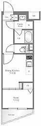 プレセダンヒルズ中野坂上 1DKの間取図画像