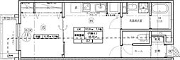 ACT江坂 1LDKの間取図画像