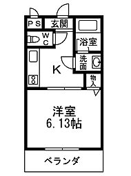 間取図画像 1K