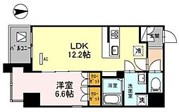 リベラーレ中野 1LDKの間取図画像