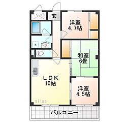 間取図画像 3LDK