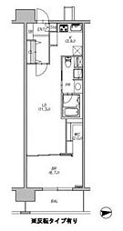 ロイヤルパークス西新井 1LDKの間取図画像