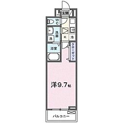 セグロ　358 1階1Kの間取り