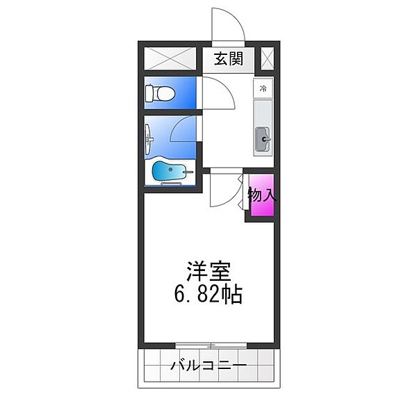 エスペランサ政所 ｜大阪府大阪市平野区平野本町５丁目(賃貸マンション1K・2階・21.00㎡)の写真 その2