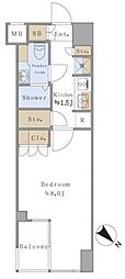 BrilliaistSENDAGAYA 1Kの間取図画像