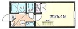 Cloudnine1 1Kの間取図画像