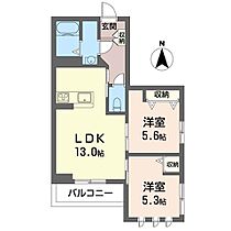 ブランシェ・ボヌール　Ｖ－Ｂ 00201 ｜ 埼玉県川口市西川口３丁目10-5（賃貸マンション2LDK・2階・55.62㎡） その2