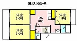 クレール町田 3DKの間取図画像