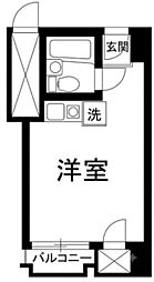 シャルマン文京千駄木 ワンルームの間取図画像