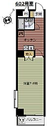 ウィンビュー横浜 1Kの間取図画像