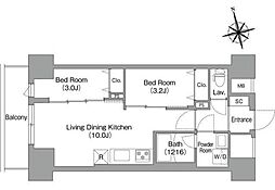 間取図画像 2LDK