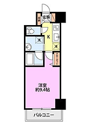 S-FORT新潟本町 1Kの間取図画像