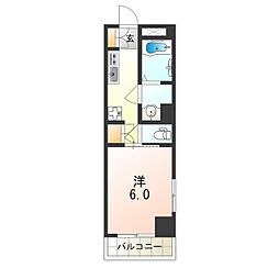 JR東西線 御幣島駅 徒歩5分の賃貸マンション 3階1Kの間取り