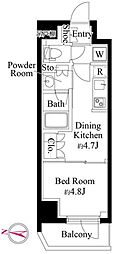 GRANPASEO清澄白河2 1DKの間取図画像