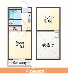 ラ・フォーレ西浜 1Kの間取図画像