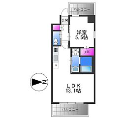 プレジオ永和ASIAN 1LDKの間取図画像