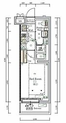 HY'sNOBORITOBLOSSOM 1Kの間取図画像
