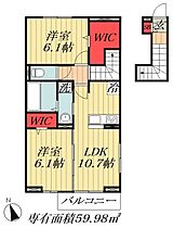 千葉県船橋市海神５丁目（賃貸アパート2LDK・2階・59.98㎡） その2