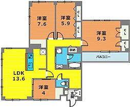 りりぱっとはうす 4LDKの間取図画像