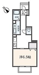 グリーンコンフォート 1階1DKの間取り