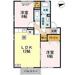 間取図画像 2LDK