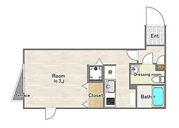 MODULOR大泉学園 1Kの間取図画像