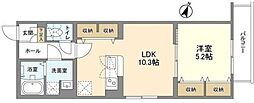 ウェルスクエア幡ヶ谷 1LDKの間取図画像