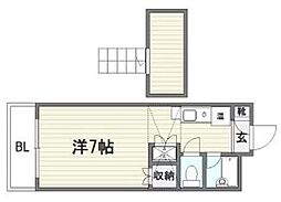ユーインズ 2DKの間取図画像