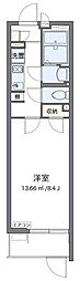 クレイノルナルミエール三郷 1Kの間取図画像