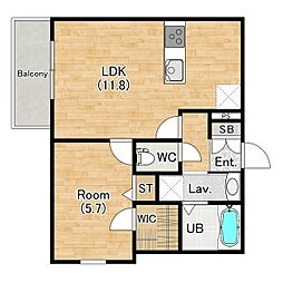 間取図画像 1LDK