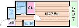 PALときわ ワンルームの間取図画像