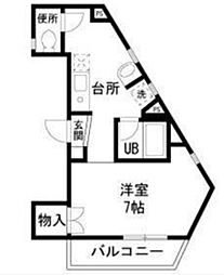 間取図画像 1K