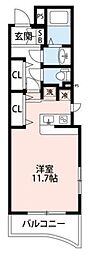スリジエ田園調布 ワンルームの間取図画像