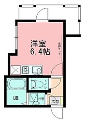 primo橋本 1Kの間取図画像
