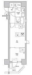 神宮北参道レジデンス 1LDKの間取図画像