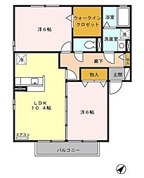 間取図画像 2LDK