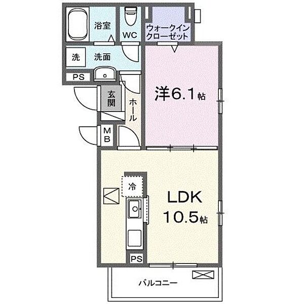 サンク　フィチオ ｜東京都八王子市石川町(賃貸アパート1LDK・1階・40.13㎡)の写真 その2