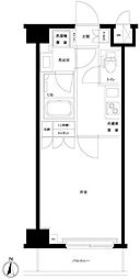 ルーブル東武練馬弐番館 6階1Kの間取り