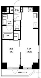 オーキッドレジデンス上野稲荷町2 4階1LDKの間取り