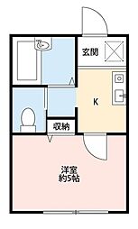 間取図画像 1K