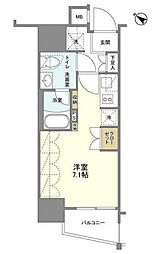 SIL西五反田 ワンルームの間取図画像