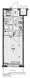 ルーブル大崎参番館 1Kの間取図画像